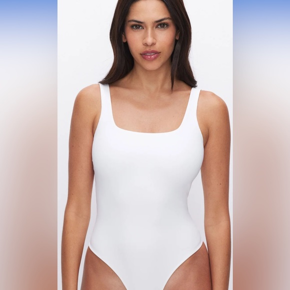 New with tags white Good American scuba modern tank bodysuit. size 4 - Picture 1 of 9